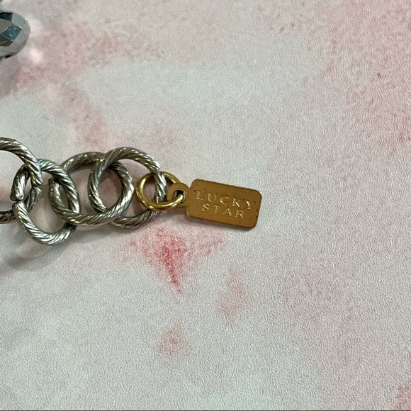 Lucky Star chunky statement link necklace. Gold, silver, gun metal gray - Picture 11 of 13